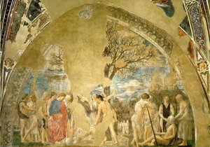 The Arezzo Cycle - Death Of Adam — Piero Della Francesca, Early Renaissance Perspective