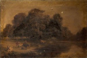 Landscape And Cattle — George Arthur Hickin
