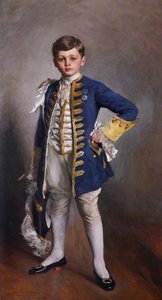 Sir John Carew Pole (1902–1993), 12th Bt, as a Pageboy