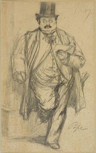 Caricature Of A Stock Broker — Jean-françois Raffaelli, Realism