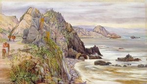 Sea Shore Near Valparaiso, Chili — Marianne North, Victorian Romanticism