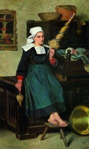 The Pont-aven Spinner — Paul-élie Samuel Abram