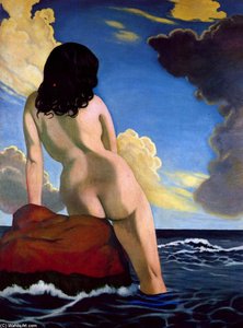 Bather, Stormy Sky — Félix Vallotton