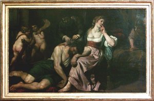 Samson Et Dalila — Domenico Fiasella, Baroque