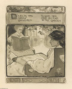Delecta Has Kindly Consented To Give Her Cake Lecture In The Garden — Mabel Lucie Attwell