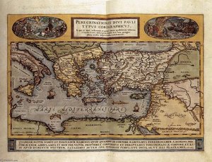 Image Of The Pilgrimage Of St Paul — Abraham Ortelius