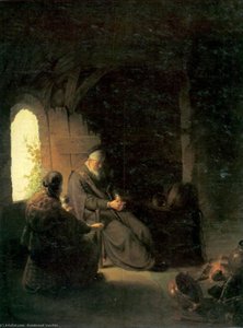 Anna And Blind Tobias — Rembrandt Van Rijn, Baroque