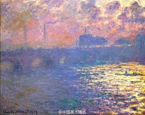 Waterloo Bridge, Sunlight Effect — Claude Monet, Impressionism