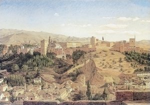 Granada Mit Der Alhambra — Heinrich Hansen