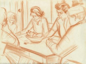 Figure Study - Darani, Tanya, Enid, Margel And Mrs Plate — Francis Henry Critchley Hinder