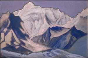 Snowy Peaks At Sunset — Nicholas Roerich