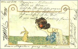 Girls With Animals — Raphael Kirchner