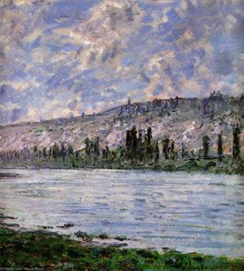 The Seine At Vetheuil (detail) — Claude Monet