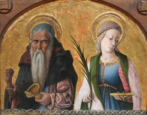 Saints Anthony And Lucia — Carlo Crivelli