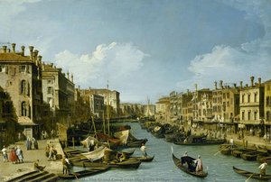 The Grand Canal Near The Rialto Bridge, Venice — Canaletto