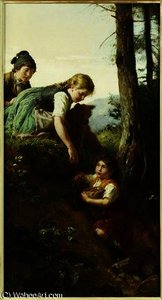 Children Picking Berries — Felix Schlesinger