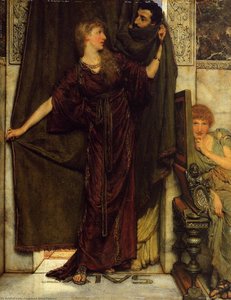 Not At Home — Lourens Alma Tadema, Academic Realism