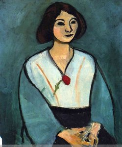 Woman In Green With A Carnation — Henri Matisse