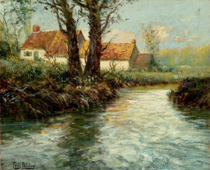 House By Yhe Water's Edge — Frits Thaulow