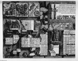 Overview Of The Capitoline Lapides — Giovanni Battista Piranesi
