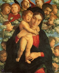 Virgin With Child And Cherubim — Andrea Mantegna