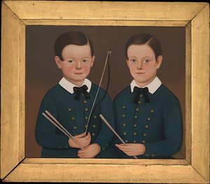 Double Portrait Of John Somes Dolliver And William Collins Dolliver — William Joseph Kennedy, Contemporary Realism