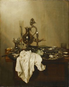 Still-life With Silver Jug — Gerret Willemsz. Heda