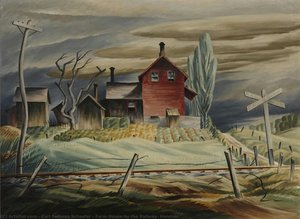 Farm House By The Railway, Hanover — Carl Fellman Schaefer