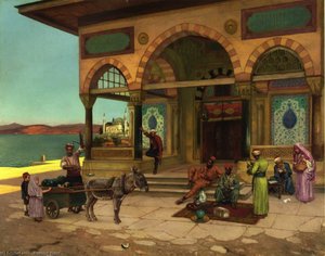 Outside The Selim Taibe, Constantinople — Rudolph Ernst