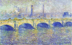 Waterloo Bridge, Effect Of The Sun — Claude Monet