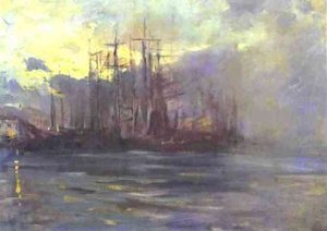 The Port In Marseilles — Konstantin Alexeievitch Korovin, Impressionism