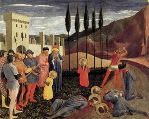 Beheading Of Saint Cosmas And Saint Damian — Fra Angelico, Early Renaissance