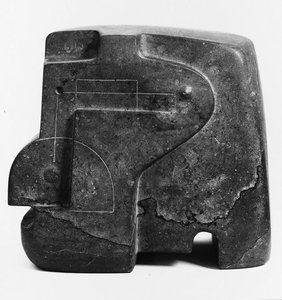 Large Square Form With Cut — Henry Moore