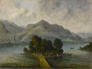 Landing Stage On A River, Western Ghats — William Robert Houghton