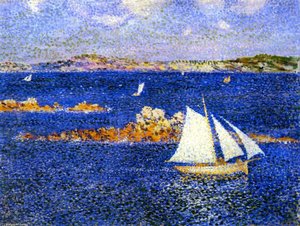 Near The Rocks Of Per Kiridec, Roscoff — Theo Van Rysselberghe