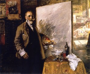 Self Portrait In The Studio — William Merritt Chase