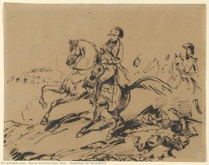 Napoleon On Horseback — Antoine-jean Gros, Romanticism