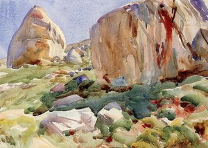 The Simplon. Large Rocks — John Singer Sargent