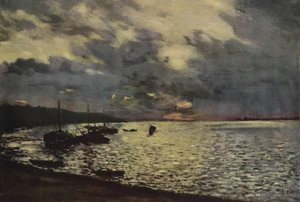 Dull Day At Volga — Isaak Ilyich Levitan