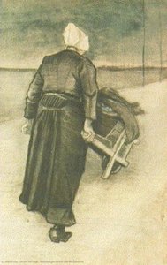 Scheveningen Woman With Wheeelbarrow — Vincent Willem Van Gogh