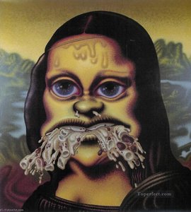 Mona Lisa Throws Up Fantasy — Peter Saul