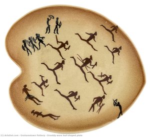 Drostdy Ware Leaf-shaped Plate — Grahamstown Pottery
