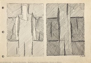 Sketches Of Two Compositions (women In Nature) — Hryhorii Havrylenko