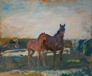 A Mare And Foal — Sir Alfred James Munnings