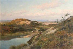 Purbeck Heath, Dorset, With The Coast Beyond — Frederick William Newton Whitehead