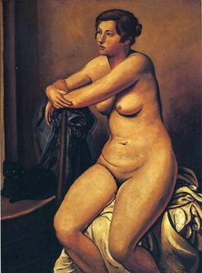 The Nude Female Near The Cat — André Derain