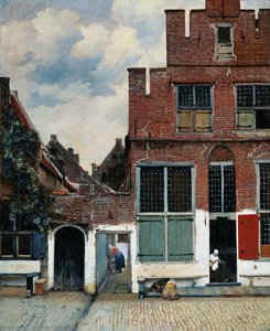 Little Street — Johannes Vermeer, Baroque Painting