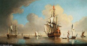 British Men-o'-war And Other Ships — Peter Monamy