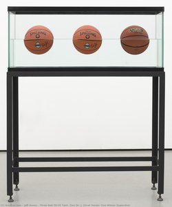 Three Ball 50/50 Tank (two Dr. J. Silver Series, One Wilson Supershot) — Jeff Koons