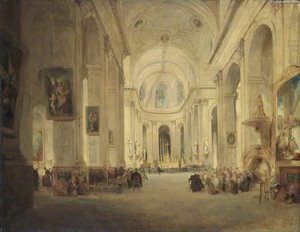 Interior Of St Sulpice, Paris